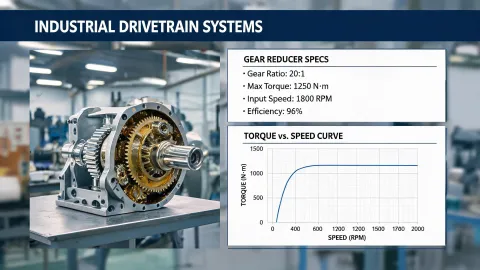 Industrial drivetrain article